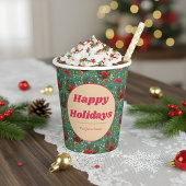 Weihnachtsbaumgrün Pappbecher