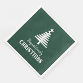 Weihnachtsbaumgrün Serviette (Ecke)