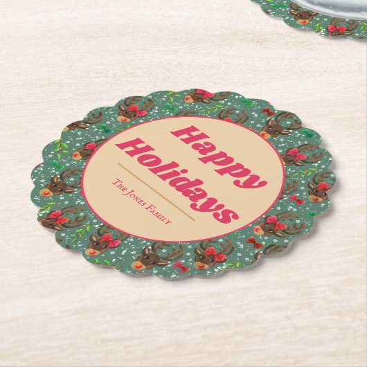 Weihnachtsbaumgrün  untersetzer (angewinkelt)