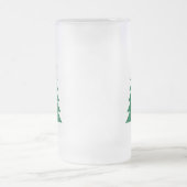 Weihnachtsbaumgrüße (ein paar Flocken) Mattglas Bierglas (Mittel)