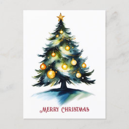Weihnachtsbaumgrüße Feiertagspostkarte