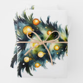 Weihnachtsbaumgrüße Geschenkpapier Set (Beispiel)