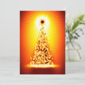 Weihnachtsbaumgrüßkarte Feiertagskarte (Stehend Vorderseite)