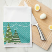 Weihnachtsbaumhandtuch Geschirrtuch (Viertel Falte)