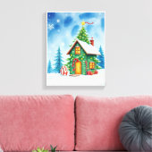 Weihnachtsbaumhaus Leinwanddruck (Insitu (Wohnzimmer))