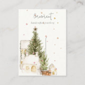 Weihnachtsbaumhäuser Snow Logo-Clip-Holder Visitenkarte (Vorderseite)