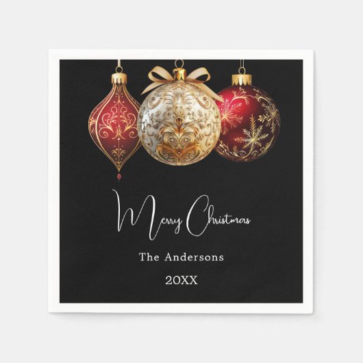 Weihnachtsbaumholz aus Party Serviette (Vorderseite)