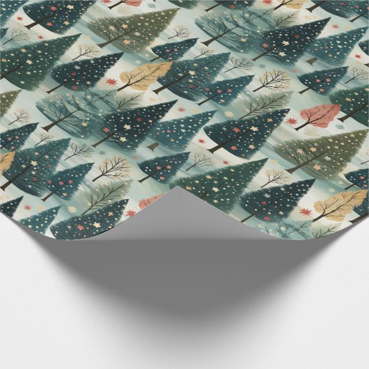 Weihnachtsbaumholzpackpapier Geschenkpapier (Ecke)