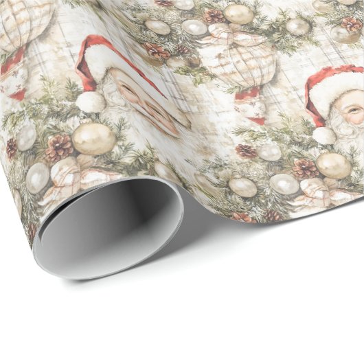 Weihnachtsbaumholzpapier von Santa Pine Geschenkpapier (Rolleneckpunkt)