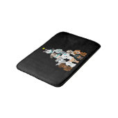 Weihnachtsbaumhunde Badematte (Schrägansicht)