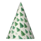Weihnachtsbaumhut - Aquarellfarben-Design Partyhütchen (Links)