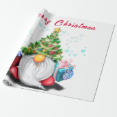 Weihnachtsbaumhut Gnom mit Geschenkverpackungspapi Geschenkpapier (Ungerollt)