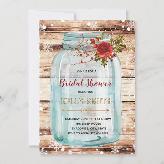 Weihnachtsbaumjar-Party Einladung (Vorderseite)