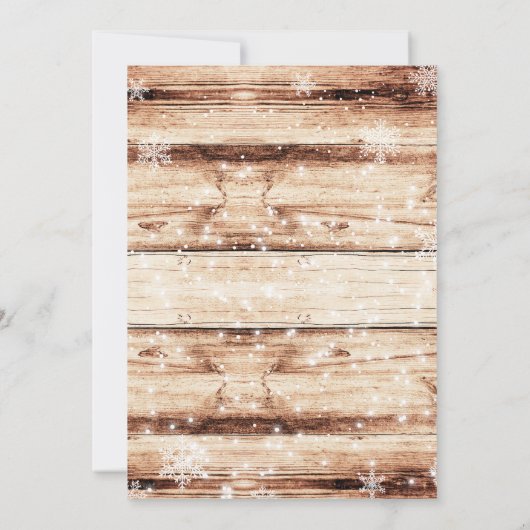 Weihnachtsbaumjar-Party Einladung (Rückseite)