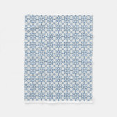 Weihnachtsbaumkacheln, Blätter und Blume Fleecedecke (Vorderseite)