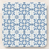 Weihnachtsbaumkacheln, Blätter und Blume Getränkeuntersetzer (Vorderseite)