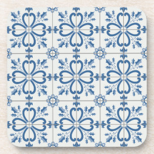 Weihnachtsbaumkacheln, Blätter und Blume Getränkeuntersetzer