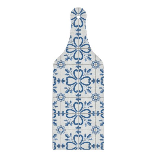 Weihnachtsbaumkacheln, Blätter und Blume Schneidebrett (Vorderseite)