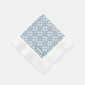 Weihnachtsbaumkacheln, Blätter und Blume Serviette (Ecke)