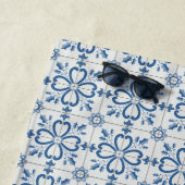 Weihnachtsbaumkacheln, Blätter und Blume Strandtuch (Beispiel)