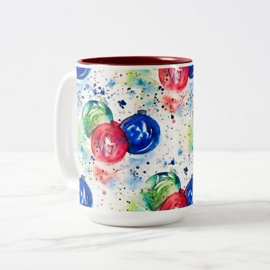 Weihnachtsbaumkaffee Tasse (Vorderseite Links)