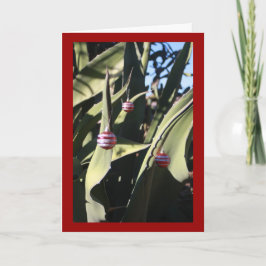 Weihnachtsbaumkaktus Feiertagskarte