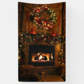 Weihnachtsbaumkamin Banner (Vertikal)