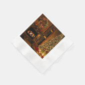 Weihnachtsbaumkamin Serviette (Ecke)