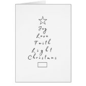 Weihnachtsbaumkarte (Vorne)