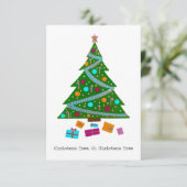 Weihnachtsbaumkarte (Stehend Vorderseite)