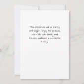 Weihnachtsbaumkarte (Rückseite)