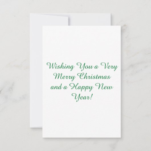 Weihnachtsbaumkarte Dankeskarte (Rückseite)