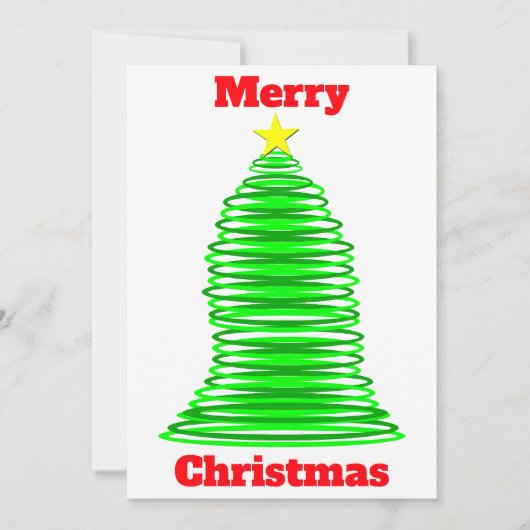 Weihnachtsbaumkarte Einladung (Vorderseite)