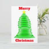 Weihnachtsbaumkarte Einladung (Stehend Vorderseite)