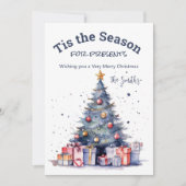 Weihnachtsbaumkarte Feiertagskarte (Vorderseite)