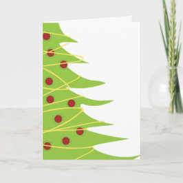 Weihnachtsbaumkarte Feiertagskarte