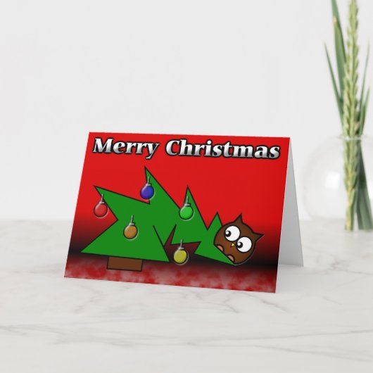 Weihnachtsbaumkarte Feiertagskarte (Vorderseite)