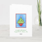 Weihnachtsbaumkarte Feiertagskarte (Rückseite)