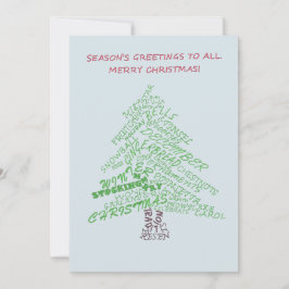 Weihnachtsbaumkarte Feiertagskarte