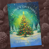 Weihnachtsbaumkarte Feiertagskarte