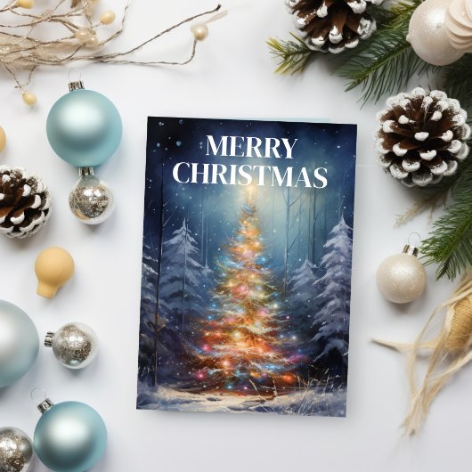 Weihnachtsbaumkarte Feiertagskarte