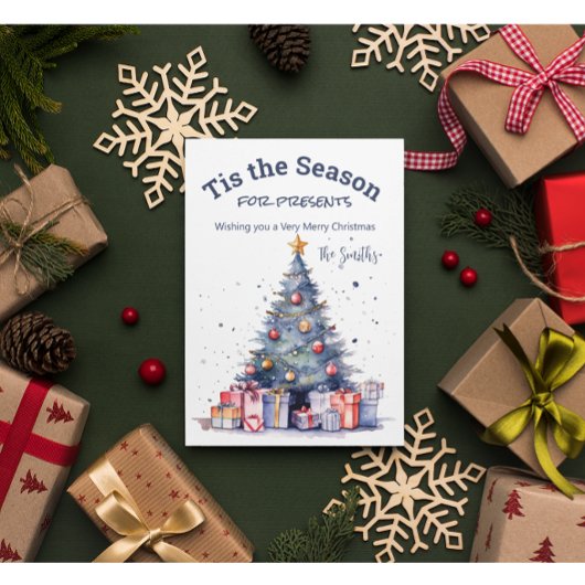 Weihnachtsbaumkarte Feiertagskarte