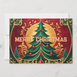 Weihnachtsbaumkarte Feiertagskarte