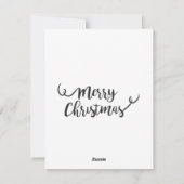 Weihnachtsbaumkarte Feiertagskarte (Rückseite)