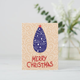 Weihnachtsbaumkarte Feiertagskarte