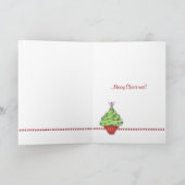 Weihnachtsbaumkarte Feiertagskarte (Innenseite)