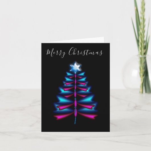 Weihnachtsbaumkarte Feiertagskarte (Vorderseite)