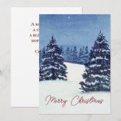 Weihnachtsbaumkarte Feiertagskarte (Vorne/Hinten)
