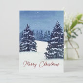 Weihnachtsbaumkarte Feiertagskarte (Stehend Vorderseite)