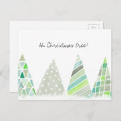 Weihnachtsbaumkarte Feiertagspostkarte (Vorne/Hinten)